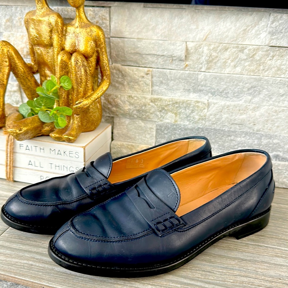 TOD’S Blue Leather Loafers